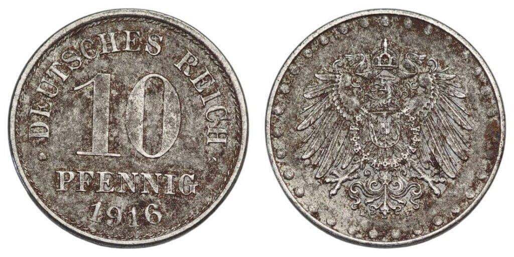 GERMANY 10 pfennig 1916 / Empire / VF-
