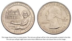UNITED STATES OF AMERICA 1/4 dollar 2017D / Frederick Douglass / District of Columbia / XF+