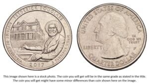 UNITED STATES OF AMERICA 1/4 dollar 2017P / Frederick Douglass / District of Columbia / XF+