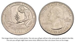 UNITED STATES OF AMERICA 1/4 dollar 2020P / Marsh-Billings-Rockefeller / Vermont / XF+