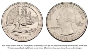 UNITED STATES OF AMERICA 1/4 dollar 2018D / Voyageurs / Minnesota / XF+