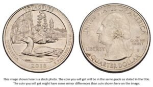 UNITED STATES OF AMERICA 1/4 dollar 2018P / Voyageurs / Minnesota / XF+