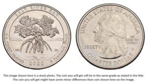 UNITED STATES OF AMERICA 1/4 dollar 2020D / Salt River Bay / US Virgin Islands / XF+