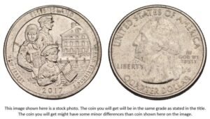 UNITED STATES OF AMERICA 1/4 dollar 2017D / Ellis Island / New Jersey / XF