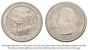 UNITED STATES OF AMERICA 1/4 dollar 2014P / Great Smoky Mountains / Tennessee / XF+