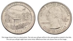 UNITED STATES OF AMERICA 1/4 dollar 2014P / Great Smoky Mountains / Tennessee / XF