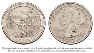 UNITED STATES OF AMERICA 1/4 dollar 2014P / Great Smoky Mountains / Tennessee / VF