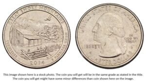 UNITED STATES OF AMERICA 1/4 dollar 2014D / Great Smoky Mountains / Tennessee / XF+
