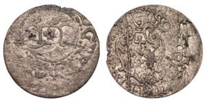 LIVONIA 1 schilling (1587-1622) / Sigismund III Vasa / Silver / VF-