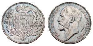 LIECHTENSTEIN 1 krone 1904 / Silver / VF
