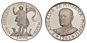MALTA 2 scudi 1965 / Sovereign Order / Silver / Proof