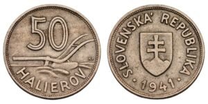 SLOVAKIA 50 halierov 1941 / WWII issue / VF+