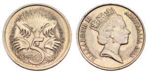 AUSTRALIA 5 cents 1988 UNC