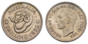 AUSTRALIA 1 shilling 1952 / Silver / UNC-