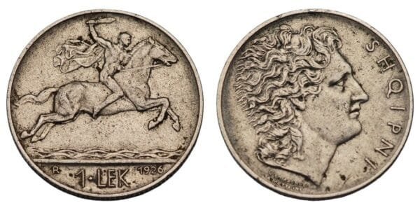 ALBANIA 1 lek 1926 VF