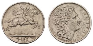 ALBANIA 1 lek 1927 VF