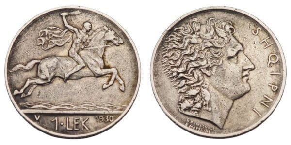 ALBANIA 1 lek 1930V VF