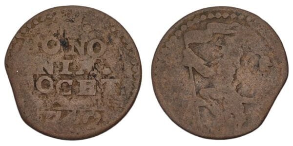 ITALY 1 quattrino 1742 / Bologna / F-
