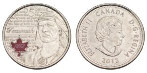 CANADA 25 cents 2012 / Tecumseh / XF