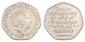 GREAT BRITAIN 50 pence 2020 / Brexit - Britain’s Exit from the European Unionp / XF