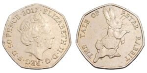 GREAT BRITAIN 50 pence 2017 / The Tale of Peter Rabbit / XF