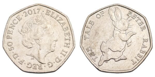 GREAT BRITAIN 50 pence 2017 / The Tale of Peter Rabbit / XF
