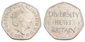 GREAT BRITAIN 50 pence 2020 / Celebrating British Diversity / XF