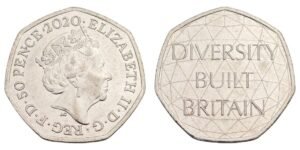 GREAT BRITAIN 50 pence 2020 / Celebrating British Diversity / XF