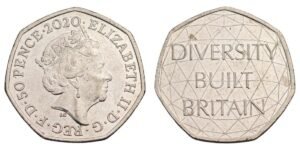 GREAT BRITAIN 50 pence 2020 / Celebrating British Diversity / XF