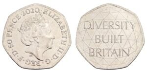 GREAT BRITAIN 50 pence 2020 / Celebrating British Diversity / XF