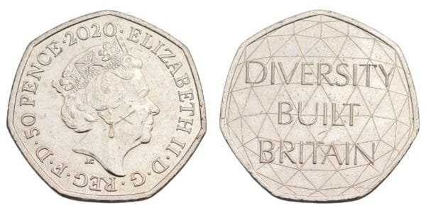 GREAT BRITAIN 50 pence 2020 / Celebrating British Diversity / XF