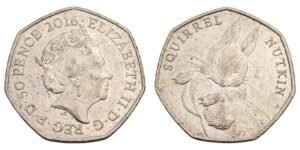 GREAT BRITAIN 50 pence 2016 / Squirrel Nutkin / VF+