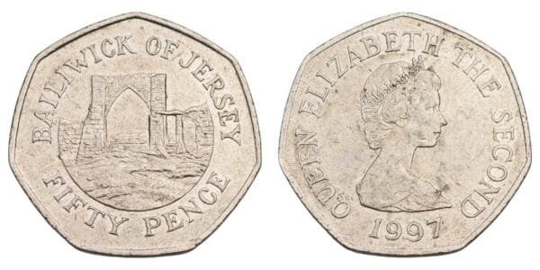 JERSEY 50 pence 1997 VF