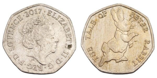 GREAT BRITAIN 50 pence 2017 / The Tale of Peter Rabbit / VF