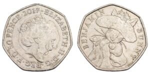 GREAT BRITAIN 50 pence 2017 / Benjamin Bunny / VF