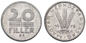 HUNGARY 20 filler 1973 VF