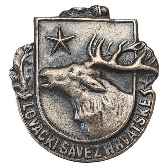 CROATIA Hunting Association of Croatia / large membership badge