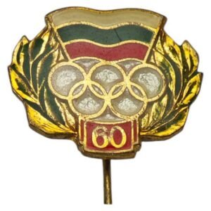 BULGARIA 60th Anniversary of Olympic Comittee / vintage lapel pin
