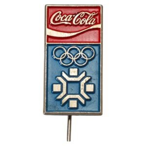 YUGOSLAVIA 1984 Sarajevo Olympic Games / Coca Cola / sponsor / lapel pin