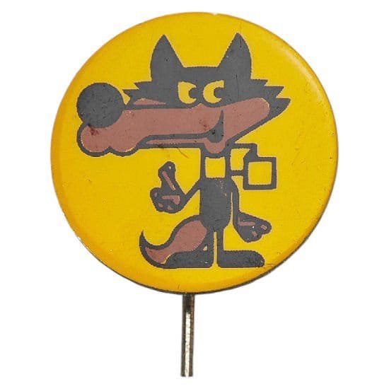 YUGOSLAVIA 1984 Sarajevo Olympic games / Vucko mascot / old lapel pin