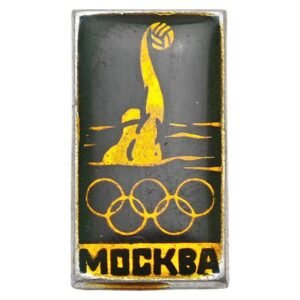 RUSSIA USSR 1980 Moscow Olympic Games / vintage badge