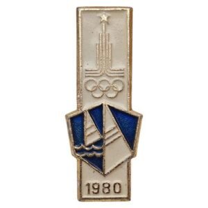 RUSSIA USSR 1980 Moscow Olympic Games / vintage badge