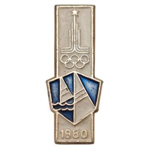 RUSSIA USSR 1980 Moscow Olympic Games / vintage badge