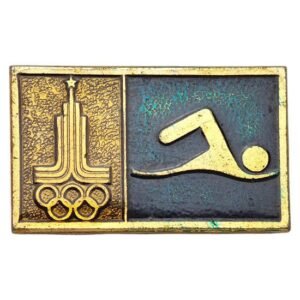 RUSSIA USSR 1980 Moscow Olympic Games / vintage badge