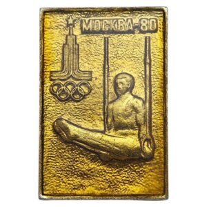 RUSSIA USSR 1980 Moscow Olympic Games / vintage badge