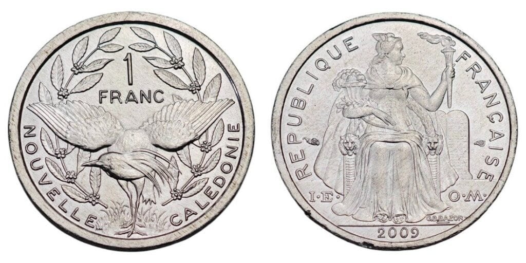 NEW CALEDONIA 1 franc 2009 XF