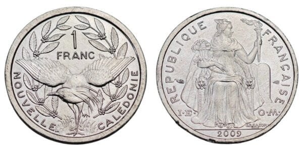 NEW CALEDONIA 1 franc 2009 XF