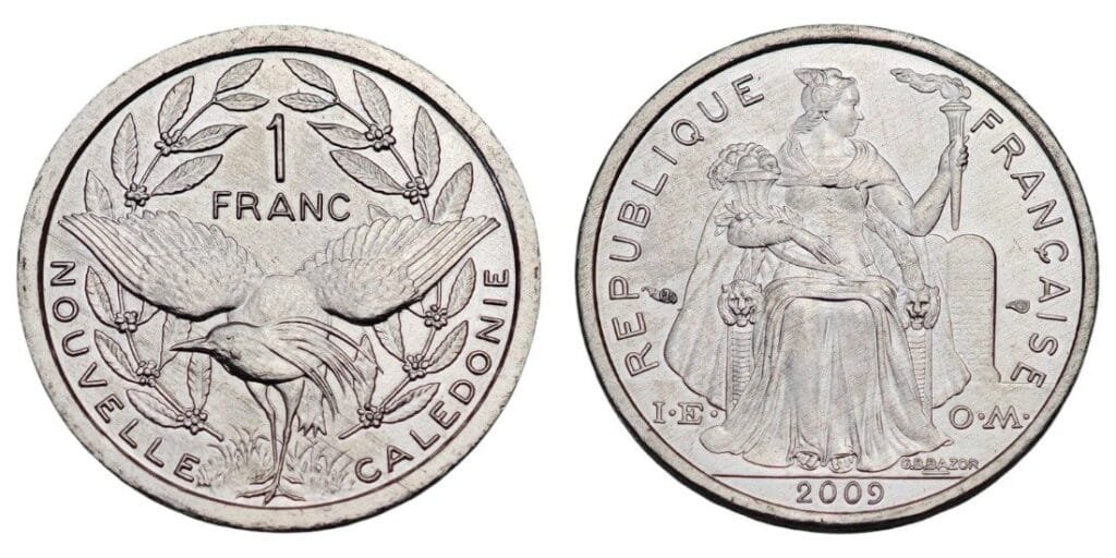 NEW CALEDONIA 1 franc 2009 UNC