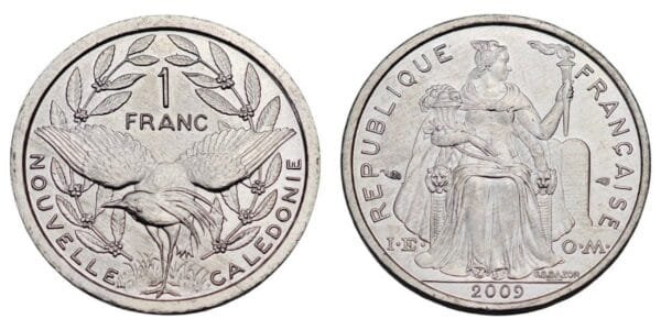 NEW CALEDONIA 1 franc 2009 UNC