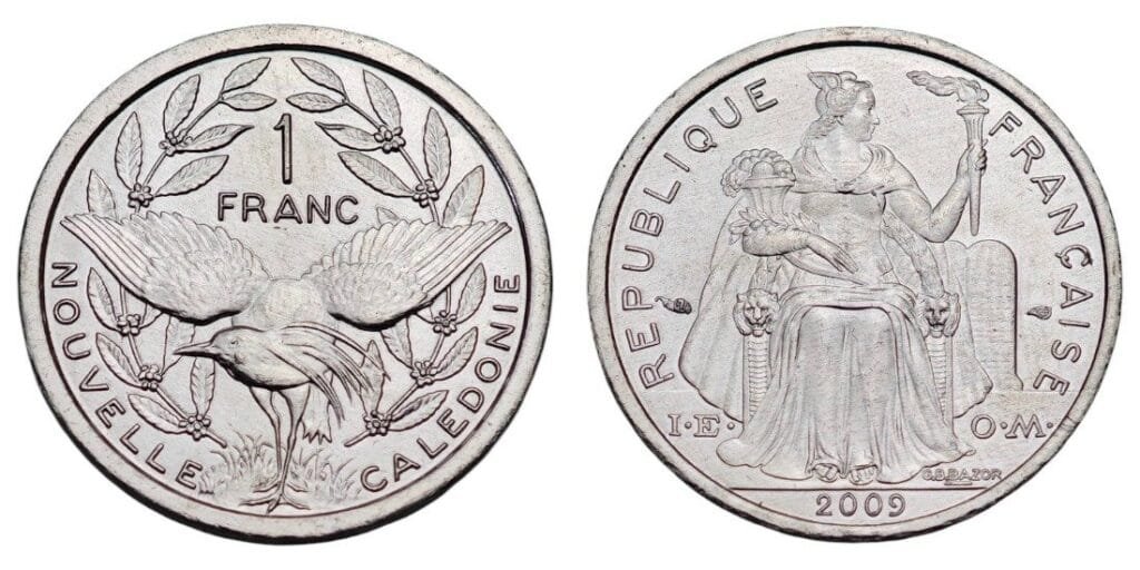NEW CALEDONIA 1 franc 2009 UNC